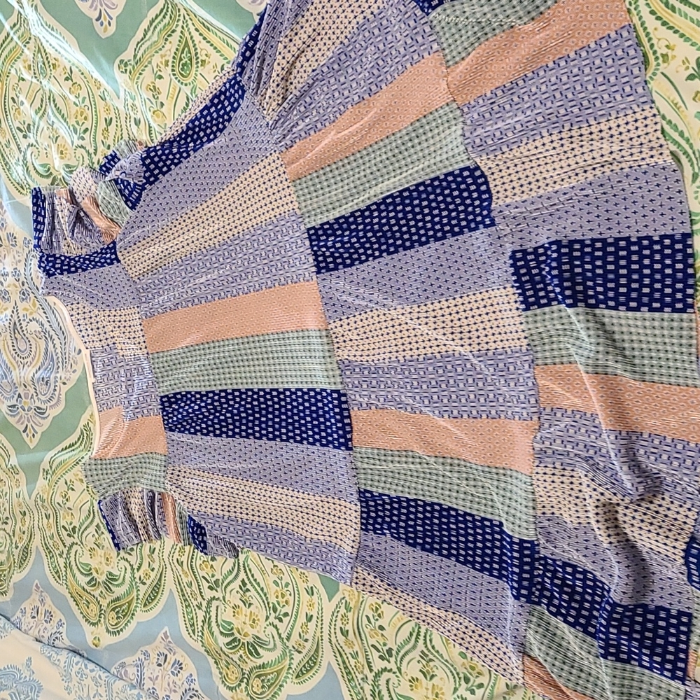 Multicolor tier dress